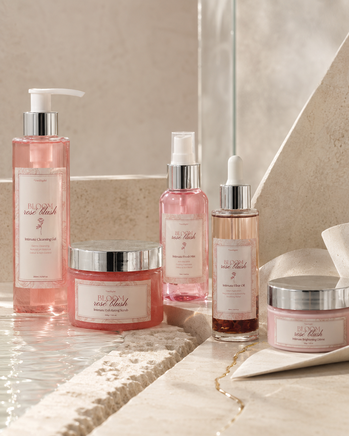 BLOOM Rosé Blush complete intimate ritual